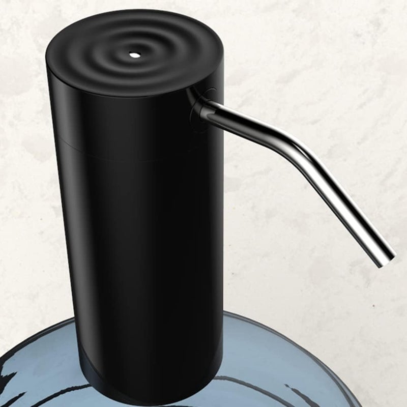 Silikang مضخة موزع زجاجات المياه، شحن كهربائي تلقائي عبر USB، موزع مياه محمول سعة 5 جالون، يناسب معظم زجاجات المياه سعة 2-6 جالون، موزع جالون المياه للاستخدام المنزلي والمكتبي والخارجي - Image 1
